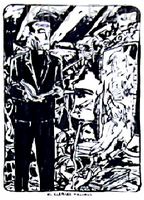 "El clrigo malvado". Ilustracin de Kiko Feria para el fanzine El Grito nm. 3 (1990)
