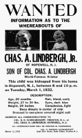 El secuestro del beb Lindbergh en 1932.